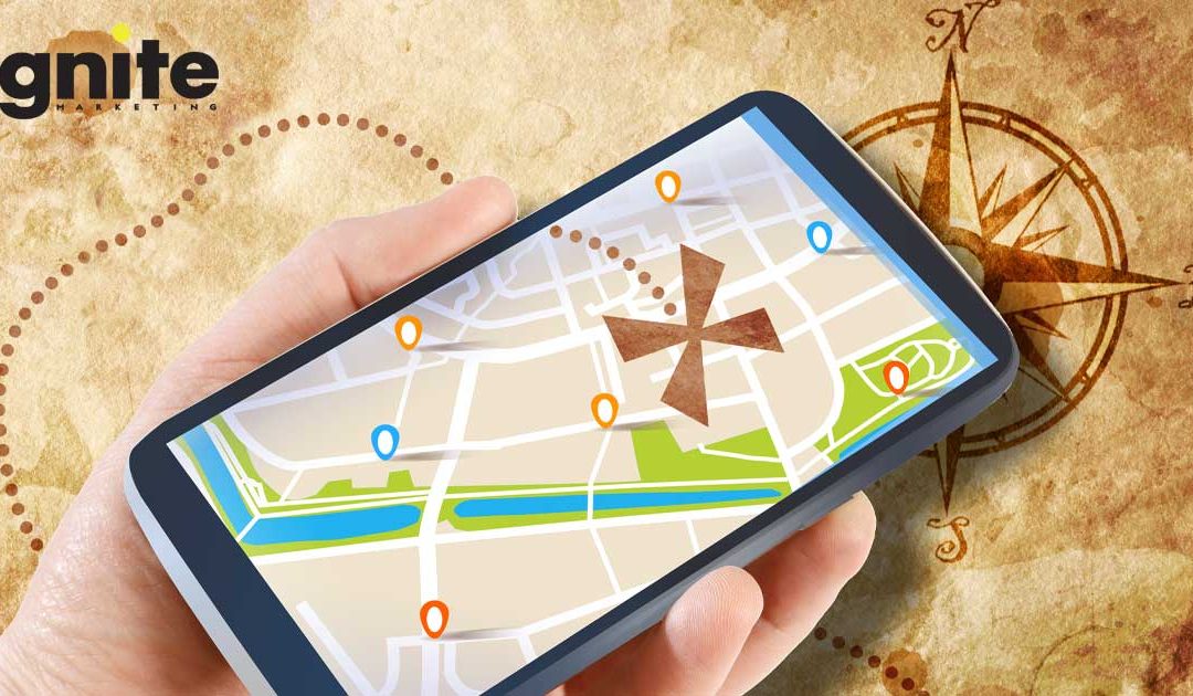 Smart Phone with Google Maps for SEO
